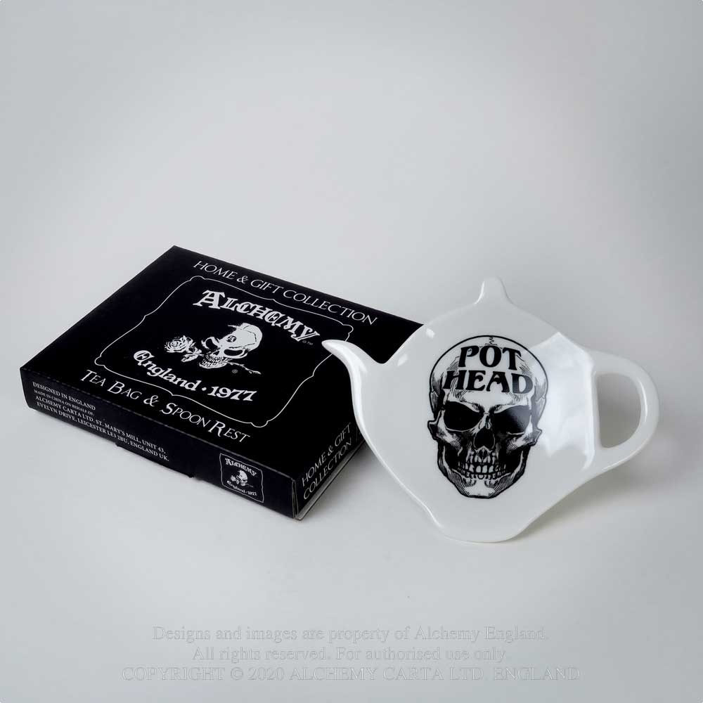 Alchemy - Pot Head Teebeutelablage - Weiß/Schwarz